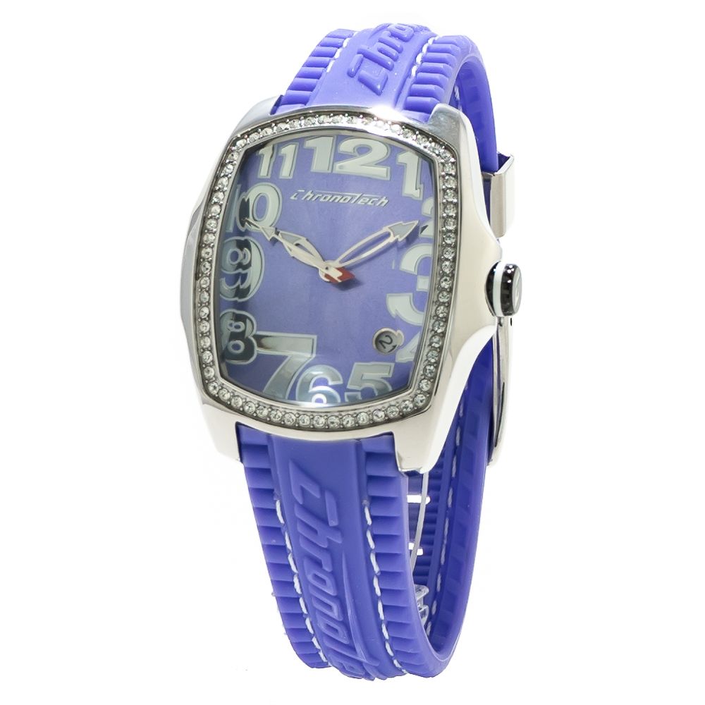 Chronotech Blaue Gummisportuhr